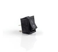 Interrupteur à bascule 5pcs KCD1 Bouton-poussoir Mini interrupteur 6A-10A 250V KCD1-101 2Pin 3Pin Snap-in on/Off 21 * 15MM Noir Rouge Blanc(Black-2d2p)