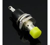 Interrupteur à bascule 6pcs 7mm bouton-poussoir momentané Appuyez sur l'interrupteur de réinitialisation Momentané On Off Bouton-poussoir Micro-interrupteur normalement ouvert NON(Giallo)