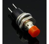 Interrupteur à bascule 6pcs 7mm bouton-poussoir momentané Appuyez sur l'interrupteur de réinitialisation Momentané On Off Bouton-poussoir Micro-interrupteur normalement ouvert NON(Rosso)