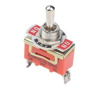 Interrupteur à bascule à 3 niveaux 15 A 250 V SPST avec autoverrouillage et trou de 12 mm pour voiture bateau industrie Orange E-TEN1122 1NC+1NO IP54 Boîtier ignifuge Raccord à vis Durable 50 000