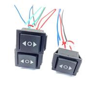 Interrupteur à bascule à inversion de polarité for moteur CC câblé 20 A 12 V, 3 positions, réinitialisation momentanée (marche/arrêt/marche), 6 broches