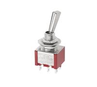 Interrupteur à bascule à levier de verrouillage DPDT SPST DPST 6A 125VAC 3A 250VAC for camion berline avec 3 positions et 2 positions ON/OFF(6P 11.7mm ON-OFF-ON)