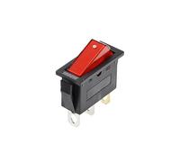 Interrupteur à bascule à lumière rouge 1000 W KCD3, 10 pièces, équipement électrique avec interrupteur d'alimentation à 2 positions et 3 broches