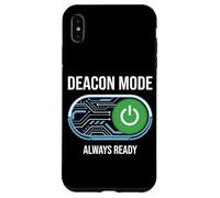 Interrupteur à Bascule Amusant en Mode diacre Always Rdy Christian Church Coque pour iPhone XS Max