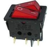 Interrupteur À Bascule De Puissance 10A-250V Dpst Marche-Arrêt - Avec Lampe Néon Rouge