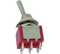 Interrupteur à bascule dpdt vertical on-off-(on) - type ci