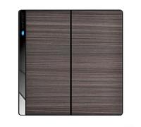 Interrupteur à bascule en acier inoxydable pour montage mural, interrupteur électrique à bouton-poussoir 2/3/4, design moderne avec indicateur LED doux, convient pour cuisine, salon, chambre à coucher