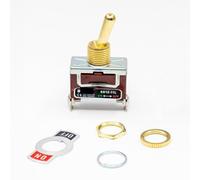 Interrupteur à Bascule en Laiton SS12-11L pour Accessoires de Lampe de Bureau, Type Autobloquant, 125 V 20 A/250 V 15 A, 2 vitesses, 2 broches, Interrupteur à Bascule 1NO