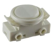 Interrupteur à bascule encastrable 2 A 250 V avec anneau et bascule, convient comme interrupteur de rechange pour lampes encastrées, lampes de cuisine