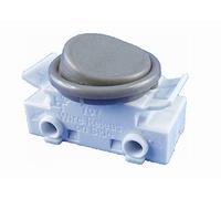 Interrupteur à bascule encastrable pour lampe - 2 A - 250 V - Gris - Convient comme interrupteur de rechange pour les lampes de cuisine encastrées (gris)