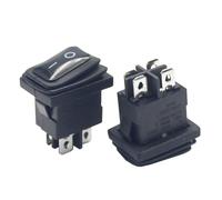 Interrupteur à bascule étanche à 3 positions, 1 pièce, RS601DK-2010011BB, 21 x 15 mm, 15/10 (A), 125/250 V CA, marche/arrêt Controls Switches