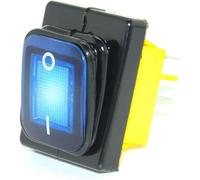 Interrupteur à bascule, Interrupteur à bascule LED étanche IP68 à 4 broches for usage intensif KCD4 T85 220 V 30 A Rouge Bleu Vert(Yellow,110v)