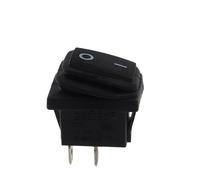 Interrupteur à bascule KCD1 1 pièce/5 pièces 2 positions 3 broches avec lumière/2 positions 2 broches sans lumière interrupteur autobloquant(2pin Black,12V_1PCS)