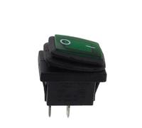 Interrupteur à bascule KCD1 1 pièce/5 pièces 2 positions 3 broches avec lumière/2 positions 2 broches sans lumière interrupteur autobloquant(2pin Green,12V_1PCS)