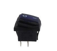 Interrupteur à bascule KCD1 1 pièce/5 pièces 2 positions 3 broches avec lumière/2 positions 2 broches sans lumière interrupteur autobloquant(2pin Blue,12V_1PCS)