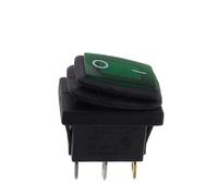 Interrupteur à bascule KCD1 1 pièce/5 pièces 2 positions 3 broches avec lumière/2 positions 2 broches sans lumière interrupteur autobloquant(3pin Green,12V_5PCS)