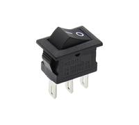 Interrupteur à bascule KCD11, mini-bouton-poussoir ON-OFF/ON-OFF-ON, 2 broches/3 broches, 3 A 250 V CA / 6 A 125 V CA, 10 x 15 mm, 5/10 pièces(3pin ON-OFF black,5PCS)
