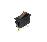 Interrupteur à bascule KCD3, 2 positions, 3 broches, marche/arrêt, équipement électrique, avec lumière, 16 A, 250 V/20 A, 125 V CA(Yellow cat eye)