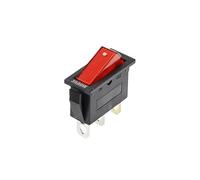 Interrupteur à bascule KCD3, 2 positions, 3 broches, marche/arrêt, équipement électrique, avec lumière, 16 A, 250 V/20 A, 125 V CA(A red light 3500W)