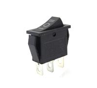 Interrupteur à bascule KCD3 avec LED ON OFF 16A 250V 220V 3 broches 20A petit capuchon de protection for fusée électrique 2 positions 220 électronique(Black 3 Positions,1pc)
