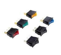 Interrupteur à bascule KCD3 ON-OFF 2 positions 3 broches Équipement électrique avec interrupteur d'alimentation lumineux 16A 250VAC/ 20A 125VAC(50R,1pcs)