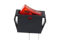 Interrupteur à bascule KCD3 ON-OFF ON-OFF-ON 2 broches 3 broches avec alimentation d'éclairage 16 A 250 V CA/20 A 125 V CA 1/5 pièces(2PIN Red,1 PCS)