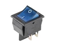 Interrupteur à bascule KCD4 marche/arrêt avec LED 16 A 250 V 220 V T85 20 A, petit voyant 6 broches 4 broches for interrupteurs à bascule 2 positions(Blue 4PIN,5PCS)