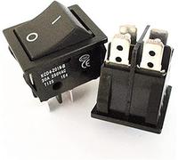 Interrupteur à bascule KCD4 spécial for machine à souder 30A 250V courant élevé 22 * 29 interrupteur à bascule en cuivre rouge bouton 4 broches accessoires électriques(Black,1pcs 4pin)