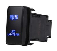 Interrupteur à bascule LED, ABS 12 V 0.5A LED bleue voiture interrupteur à bascule automatique marche arrêt pour Hilux Landcruiser VIGO(BARRE D'ÉCLAIRAGE À LED)