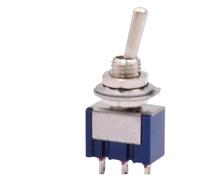 Interrupteur à bascule Lot de 5 ou 10 mini interrupteurs à bascule verrouillables, rouge et bleu, 2 ou 3 positions, avec capuchon étanche(Waterproof Cap,5PCS,ON-ON)