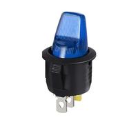 Interrupteur à bascule marche/arrêt 12 V/220 V, lampe LED éclairée avec bouton spécial, interrupteurs à bascule for moteur de voiture(BLUE,12 V)