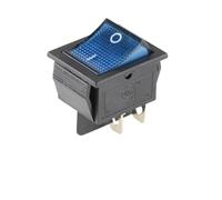 Interrupteur à bascule marche/arrêt avec LED 4 broches 16 A 250 V 220 V 6 broches 4 broches for lampe à 2 positions 10 A(Blue 4PIN,5PCS)