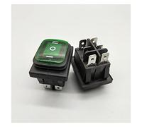 Interrupteur à bascule marche/arrêt for mini-bateau, 1 pièce Kcd4-203 20 A/250 V CA 30 x 22, étanche, 6 broches DPDT, marche/arrêt, 12 V, 220 V, LED rouge/verte(Green,220V)
