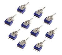 Interrupteur à bascule miniature unipolaire bidirectionnel SPDT (MTS102), 120 V CA, 6 A, montage 6,35 mm, lot de 10 ou 5 pièces(5PCS)