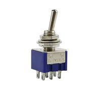Interrupteur à bascule miniature unipolaire bidirectionnel SPDT ON-OFF-ON ON-ON 120 V CA 6 A 1/4 po montage MTS-102 103 202 5/10 pièces(203,5pcs)
