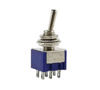 Interrupteur à bascule miniature unipolaire bidirectionnel SPDT ON-OFF-ON ON-ON 120 V CA 6 A 1/4 po montage MTS-102 103 202 5/10 pièces(202,10pcs)