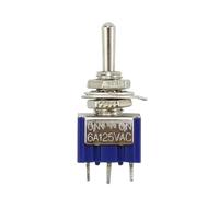 Interrupteur à bascule miniature unipolaire bidirectionnel SPDT ON-OFF-ON ON-ON 120 V CA 6 A 1/4 po montage MTS-102 103 202 5/10 pièces(102,5pcs)