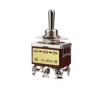 Interrupteur À Bascule Momentané 3 Positions ON-OFF-ON 250V Commutateur 6 Broches Montage 12mm Pour Application Industrielle Électronique