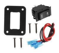Interrupteur à Bascule Momentané Noir 12v 20a 4 Broches pour Camping-car | Montage Diy, Bornes à Cosses, Usage Rv et Automobile, Kit de Fils Inclus, Contrôle Fiable