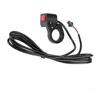 Interrupteur à bascule On Off pour vélo électrique et scooter électrique avec guidon de 22,5 mm, construction en PVC et fil de 1500 mm pour un remplacement facile