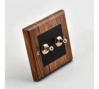 Interrupteur à bascule, panneau d'interrupteurs en bois massif, 1 4 interrupteurs, 2 voies, applique murale, style chinois antique, type 86(2 gang)