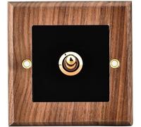 Interrupteur à bascule, panneau d'interrupteurs en bois massif, 1 4 interrupteurs, 2 voies, applique murale, style chinois antique, type 86(1 gang)