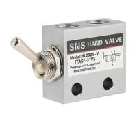 Interrupteur à bascule pneumatique Sns à 3 positions et 2 ports G1/8, vanne mécanique pneumatique HL2301,