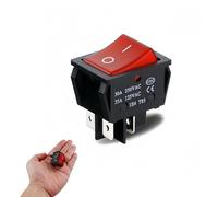 Interrupteur à bascule pour aspirateur Numatic Henry Hoover Bouton d'alimentation ON/OFF compatible avec les modèles Hetty, James & George, interrupteur rouge à 4 broches pour appareils ménagers et