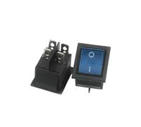 Interrupteur à bascule pour bateau, alimentation é Interrupteur à bascule, bouton d'alimentation, 1,2 m, lumière rouge, lumière verte, 31 x 25 mm, 16 A, 250 V(Red)