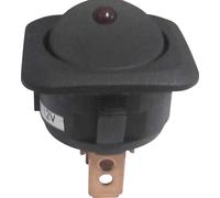 Interrupteur à bascule pour l'automobile TRU COMPONENTS TC-R13-203L-SQ RED 12 V/DC 1587564 12 V/DC 25 A 1 x Off/On à accrochage