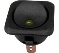 Interrupteur à bascule pour l'automobile TRU COMPONENTS TC-R13-203L-SQ YELLOW 1587565 12 V/DC 25 A 1 x Off/On à accrochage