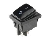 Interrupteur à bascule robuste avec capuchon noir, alimentation 4 broches ON/OFF, 16 A 250 V CA/20 A 125 Controls Switches
