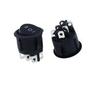 Interrupteur à bascule rond 6 broches ON-OFF-ON, 3 positions, 10 A 125 V, 20 mm, 1/5 pièces, KCD1(1pcs)