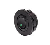 Interrupteur à bascule rond à LED 12 V 20 A for voiture, camion, 3 broches, commande marche-arrêt for voiture, camion, bateau, modification(Green)